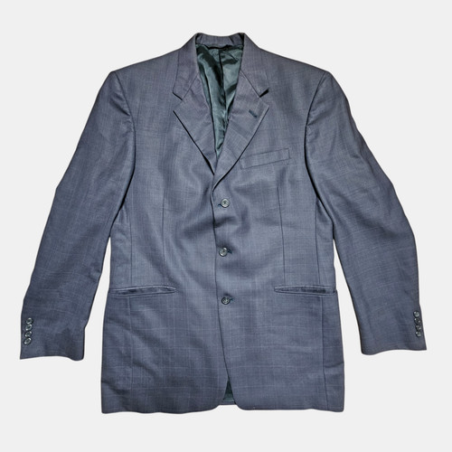 Cappotto sportivo monopetto lana Burberry London blazer foderato uomo 41L blu navy