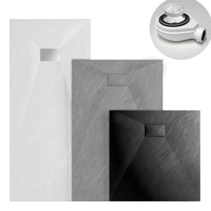 SMC Duschwanne Duschtasse Acrylwanne Superflach Rutschfest mit/ohne Siphon - Bild 1 von 39
