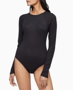 Calvin Klein Ribbed Lounge Bodysuit, Size Small - Picture 1 of 7