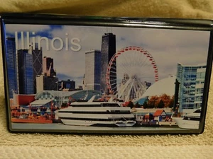 Elongated Pressed Penny Souvenir Album Book - Illinois - Imagen 1 de 4