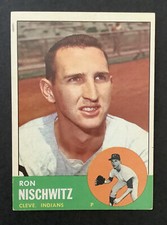 1963 Topps Ron Nischwitz #152 Cleveland Indians