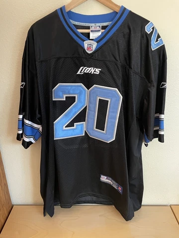 Vintage Barry Sanders  Detroit Lions  Reebok jersey size 56 Xl black Cover