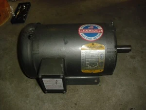 Baldor M3555T Electric Motor Three Phase 2HP 208-230/460V 3450RPM 60Hz 145T - Picture 1 of 4