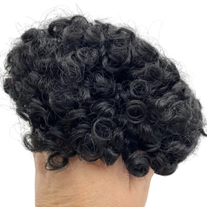 Monique doll wig hair size 12"-13" Annie Reborn Black ringlets curly - Picture 1 of 6