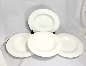 Pagnossin Richard Ginori Blanco Borde Anillado Sopa Cuencos Anillos Juego Italia - Imagen 1 de 10