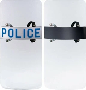 Clear Anti-Riot Police Shield Law Enforcement Polycarbonate Swat Protection - Picture 1 of 3