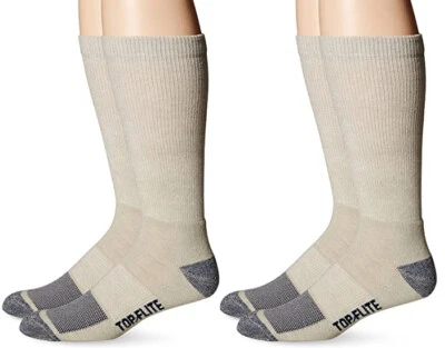 Top Flite Mens Ultra-Dri Athletic Sport Crew Socks Half Cushion 2 Pair Pack - Image 1 of 4