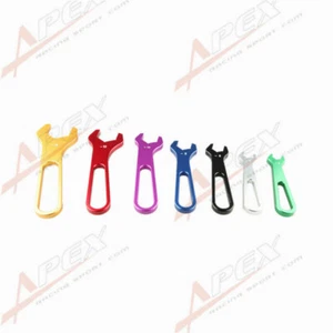 3AN TO 16AN BILLET ALUMINUM ALLOY AN WRENCH SET SINGLE ENDED SPANNER COLORFUL - Picture 1 of 10
