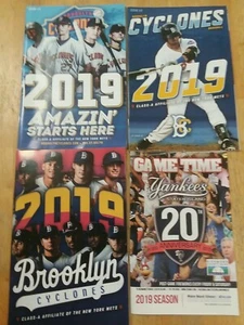 COMPLETE SET NYPL CHAMPION BROOKLYN CYCLONES PROGRAMS +SI YANKEES METS ALONSO... - Picture 1 of 5