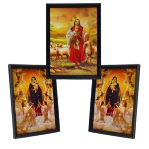 3-dimensionales 3D linsenförmiges RELIGIÖSES FLIP-Bild von Jesus, Maria & Joseph Familie - Bild 1 von 119