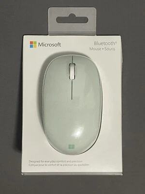 New Microsoft Wireless Bluetooth Mouse Mint Green RJN-00025 Ambidextrous RARE - Image 1 of 4