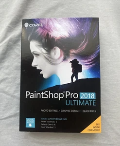 COREL PAINTSHOP PRO 2018 ULTIMATE PAINT SHOP PRO FOR WINDOWS 10 - MINT FAST SHIP - Picture 1 of 5