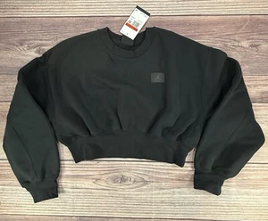 Jordan Flight Fleece kurz geschnittenes Damen-Sweatshirt in Schwarz / Größe Large FV7152-010 - Bild 1 von 7