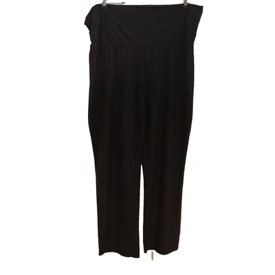 Bobbie Brooks 紧身裤女式 3x 黑色高腰弹力瑜伽 45 英寸长 32 英寸 — 第 1/4 张图片