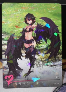 Black Harpy Monster Girl Encyclopedia Goddess Story Card Shatterfoil C MG-066 - Picture 1 of 1