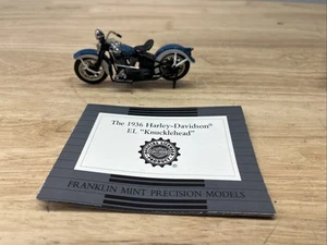 Harley-Davidson El “Knucklehead” 1936 Franklin Mint escala 1:24 sin caja - Imagen 1 de 11