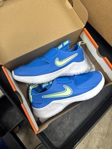 Boy's Nike Flex Runner 3 Sneaker Big Kid FN1294-400 Blue Mesh Size 6 Y - Picture 1 of 2