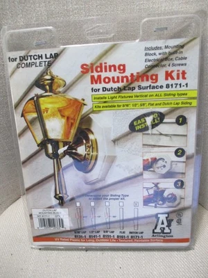 Arlington Dutch Lap Siding Mounting Block Kit w/ Electrical Box 8171-1 NEW - Image 1 of 3