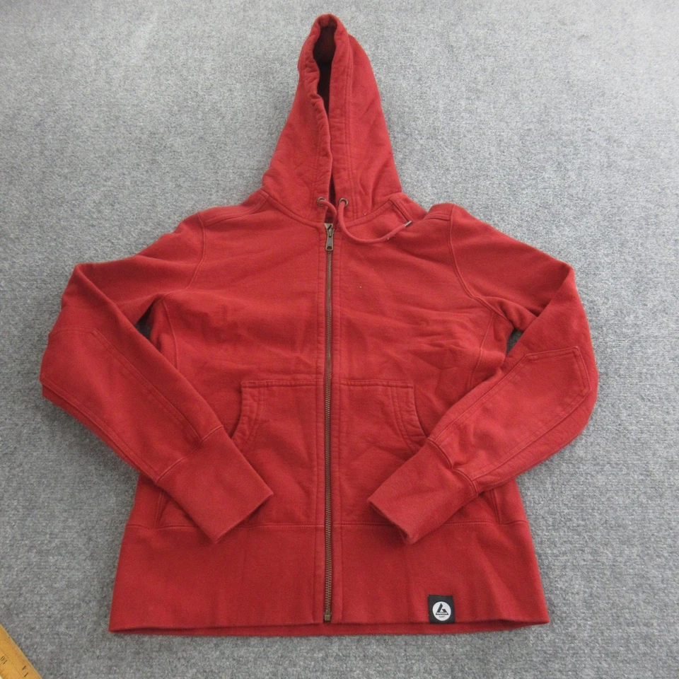 American Giant Hoodie Womens Medium Red Full Zip 100% Cotton Made USA Sweatshirt - Image 1 of 4