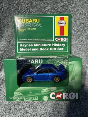 Subaru Impreza Haynes Miniatura Historia Modelo Y Libro Set Corgi 1/43 Foto 1 de 4