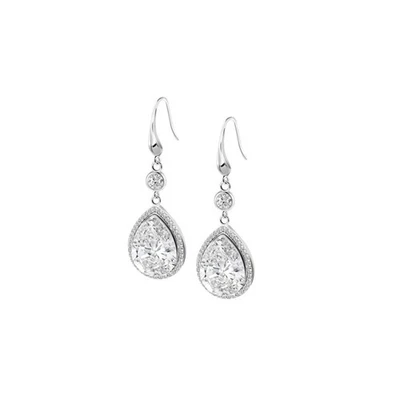 Orecchini Donna Pendenti Lotus Silver LP3713-4/1 In Argento Con Cristallo Goccia - Immagine 1 di 2