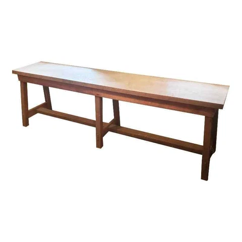 1940's Arts and Crafts Console in With Weathered Oak Top Cover