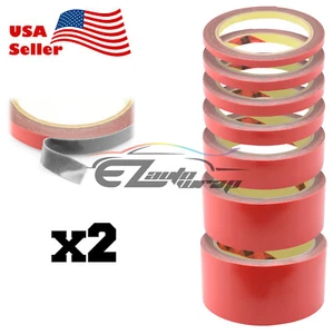 2x 3meter/Roll Auto Acrylic Gray Double Sided Tape ¼" ⁵⁄₁₆" ⁷⁄₁₆" ½" 1" 1½" 2" - Picture 1 of 16