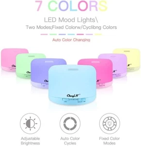 CkeyiN 600ml Ultrasonic Air Humidifier with Waterless Automatically Shut-Off - Picture 1 of 11