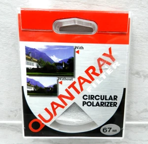 Quantaray 67 mm Circular Polarizer Filter w/ Case Reduces the Effect of Haze - Picture 1 of 2