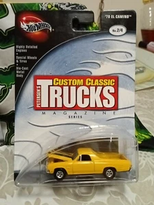 2002 Vintage Hot ๐ฅ Wheels/ Custom Classic Trucks ( '70 El Camino - Yellow / RR - Picture 1 of 8