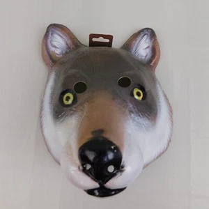 Vacuform Plastic Wolf Mask Halloween Costume Accessory #C437 - Picture 1 of 7