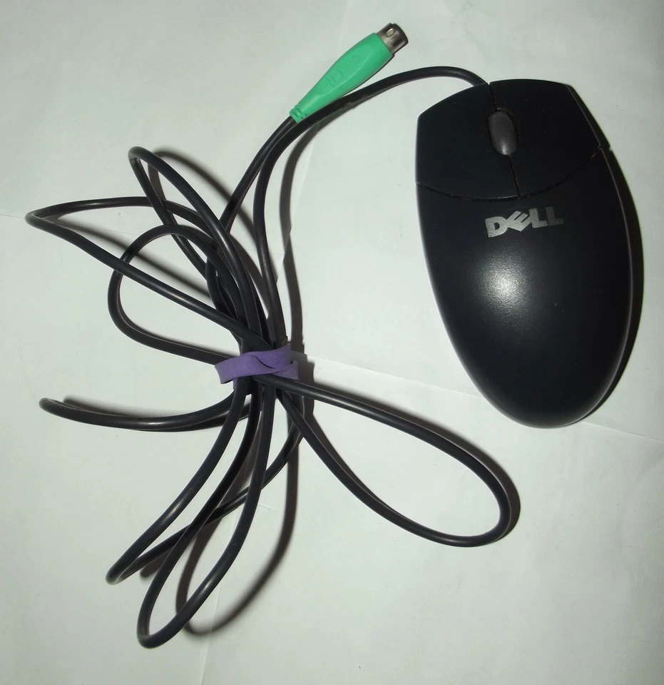 DELL Mouse Logitech PS/2 Wired Mechanical Ball Wheel Vintage M-S69 Retro AS IS - Image 1 of 4