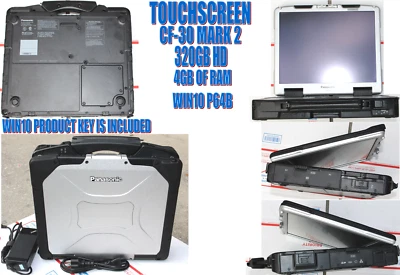 PANASONIC CF-30 L7500 2 DUO 1.6GHZ/TOUCH/ BT/ DVDROM/ WIN10 P64/320GB HD/WIFI Foto 1 de 4