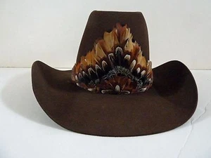 RESISTOL - AUTOCONFORME XXX CASTOR WESTERN/SOMBRERO VAQUERO EN MARRÓN OSCURO - 7 1/8 - Imagen 1 de 8