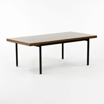 1950 Florence Knoll RARE T Angle Coffee Table No. 115 in Black & Walnut Laminate - Image 1 of 4