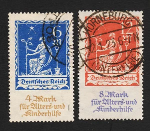 Juego de caridad temprana Alemania 1922 Sc#B3-4 Mi#233-4 sonido usado 16635 - Imagen 1 de 1