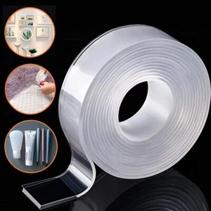 Removable Adhesive Nano Gel Tape Double Sided Heavy Duty Traceless Tape For Wall - Picture 1 of 2