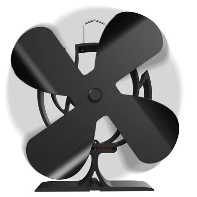 Signstek Wood Stove Fan Heat Powered,Fireplace Fan for Wood/Log Burner/Firepl...