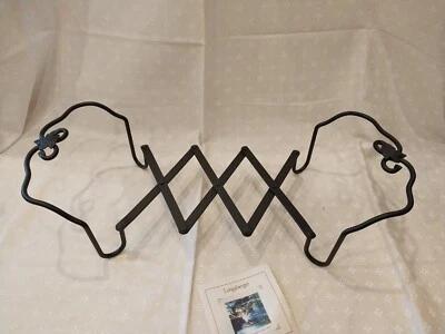 Longaberger Wrought Iron Expandable Trivet with Handles Holds Up To 16x9.25" Pan - Image 1 of 2