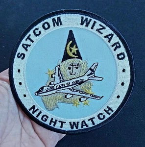 1st Airborne Command And Control Squadron SATCOM Wizard USAF Military Patch - Picture 1 of 5