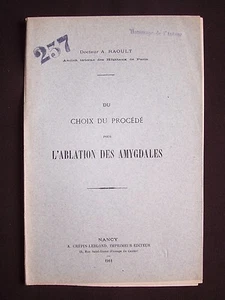 Du choix du procédé pour l'ablation des amygdales - Imagen 1 de 1