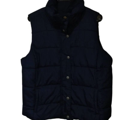 Old Navy Puffa Vest Into The Deep XL Dark Blue Insulated Zipper Front - Image 1 of 4