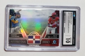 Elly De La Cruz Junior Caminero 2024 Bowman Chrome International Impact II-15 RC - Picture 1 of 24