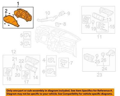 Medidor de velocímetro usado serve: 2010 Honda Pilot cluster MPH US market Touring AWD - Imagem 1 de 4