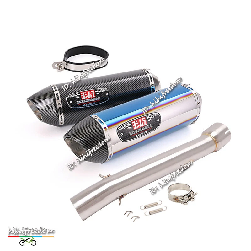 Slip-on For Yamaha FZ1 FZS1000 Fazer 2001-2005 Exhaust Silencer Muffler Mid Pipe - Image 1 of 4