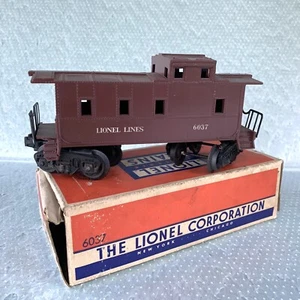 Lionel Postwar 6037 Caboose Brown w/Brick Box  Untested - Picture 1 of 6