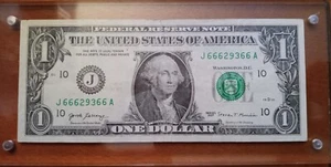 RARE demonic dollar. 66629366, 2017 in acrylic display case. - Picture 1 of 2