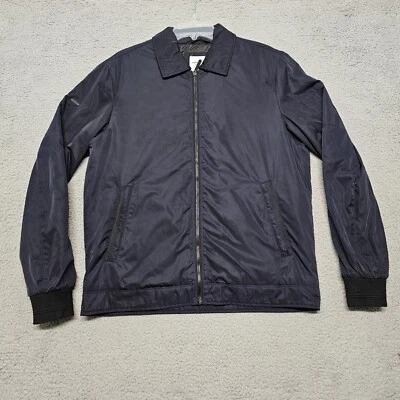 Superdry Chaqueta Bomber Hombre Abrigo Azul Grande Cuello Cremallera Manga Larga  Foto 1 de 4
