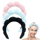 Flannel Headband Puffy Hair Hoop Makeup Bubble Terry Cloth Spa Retro Hair BanFM