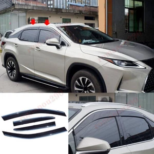 For LEXUS RX350L/450L 2018-22 Smoke Window Visors Sun Rain Guard Vent Deflectors - Picture 1 of 12